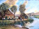 Boerderij met schuur en ophaalbrug