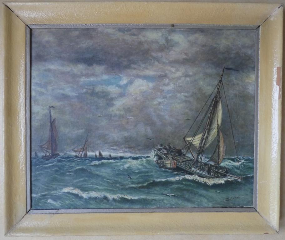 Schepen in de storm    €60,-