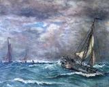 Schepen in de storm