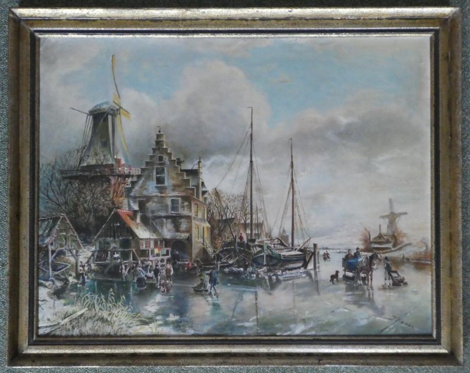 IJsgezicht met molens   €70,-