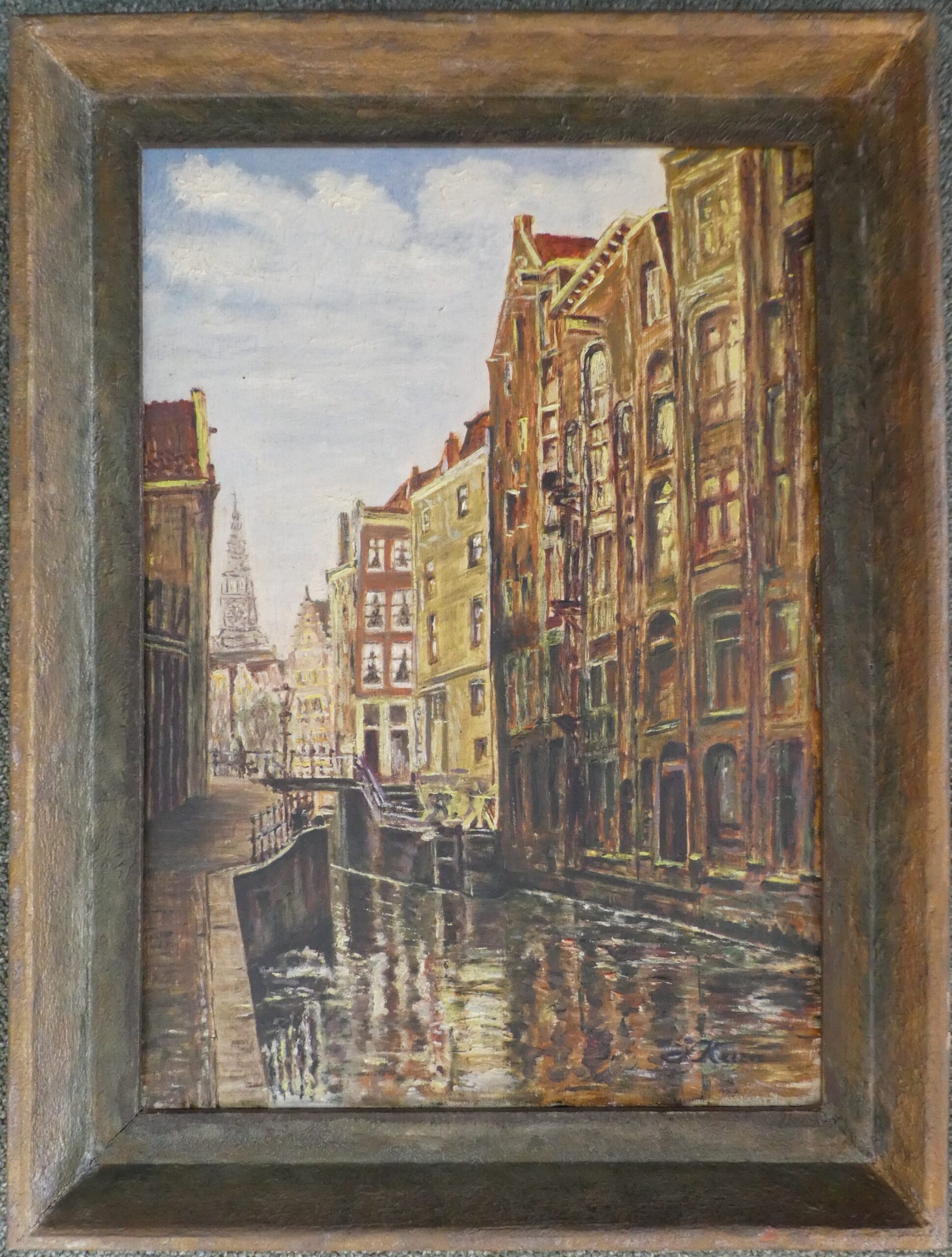 Oudezijdskolk met Oude Kerk   €70,-