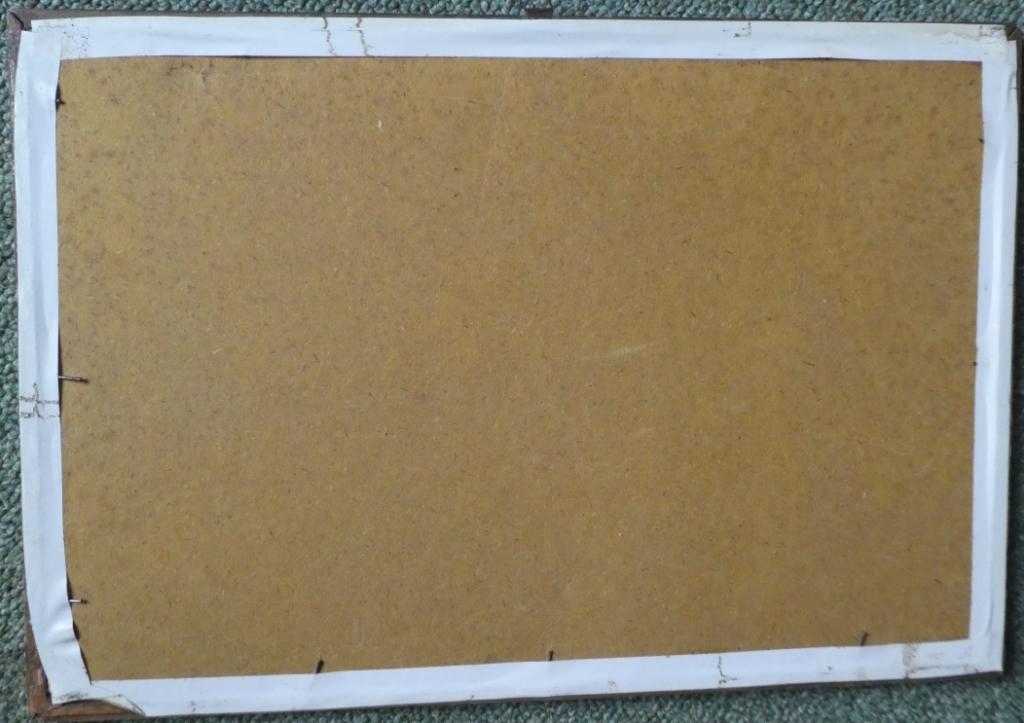 Stilleven met koperen keteltje en aardewerk - achterzijde